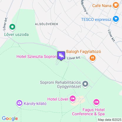 Hotel Szieszta a térképen